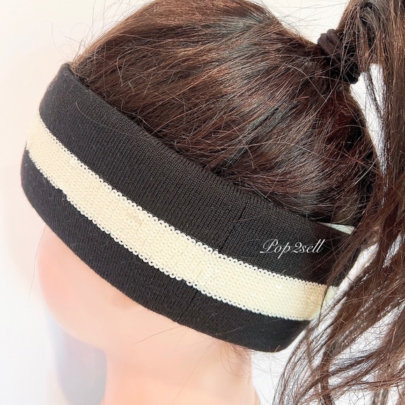 NWT Gucci Sequin GG Embellished Wool Headband Size M (57cm) - Picture 11 of 13